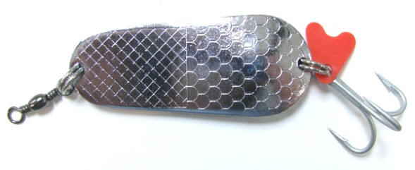 Блесна для сома Black Cat Catfish Spoon хром