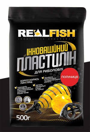 Пластилин Real Fish Клубника 0,5кг