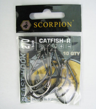 Гачки Bratfishing Scorpion Catfish-R # 4/0 BN (10 шт)