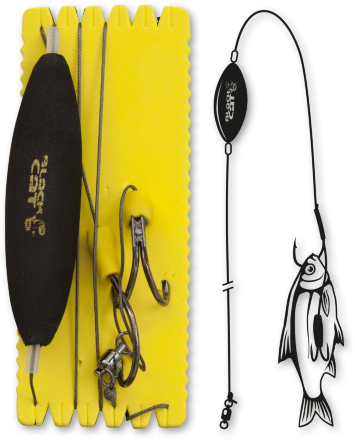 Оснастка для сома Black Cat U-Float Ghost Rig L 100kg 1.80m