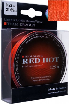Шнур Team Dragon Red Hot 0.08 mm 125 m 5.30kg