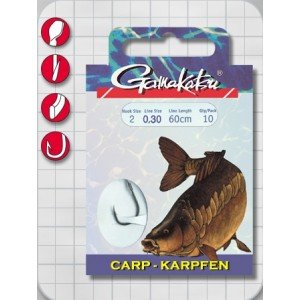 Крючок с поводком Gamakatsu BKD-3510F Carp Black 008