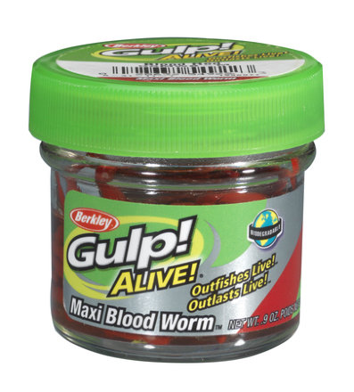 Насадка силиконовая Berkley Gulp! Alive Maxi Bloodworm Red