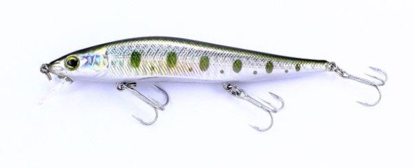 Воблер Nomura Vision Suspending 110мм 14гр. цвет-038 (GREEN DOTS)