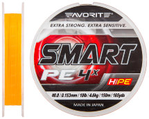 Шнур Favorite Smart PE 4x 150м (помаранчевий)
