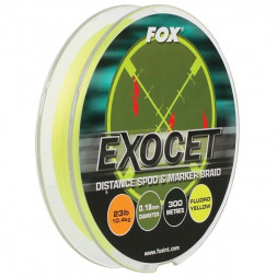 Шнур для спода и маркера Fox Exocet Yellow 23lb/10,4kg 0,18 mm 300 m