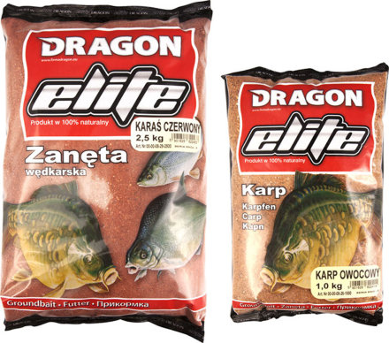 Прикормка Dragon Elite Плотва Апетитная красная 1кг