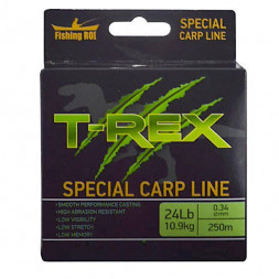 Леска Fishing ROI T-REX Special Carp Line Brown 300м 0,30мм 8.9кг