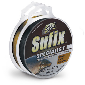 Леска Sufix Specialist Carp 0.35mm 8.8 kg 470m Brown