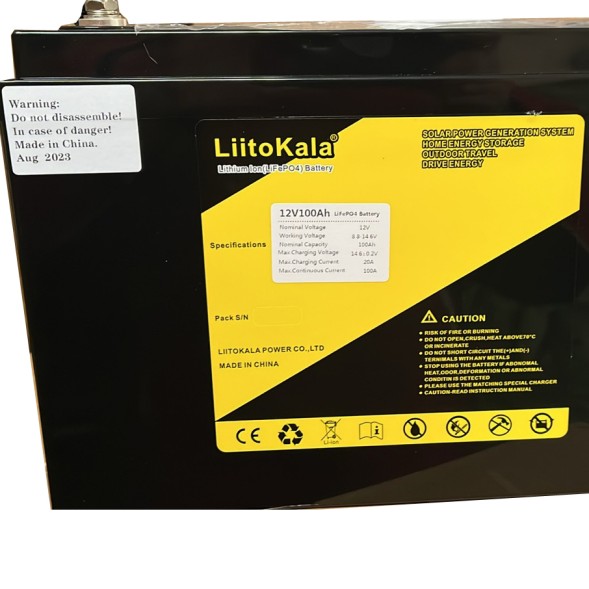 Аккумулятор LiitoKala LiFePO4 12V 100Ah BMS smart