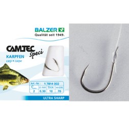 Гачок з повідцем Balzer Camtec Speci Hooks Carp №8 (10 шт)