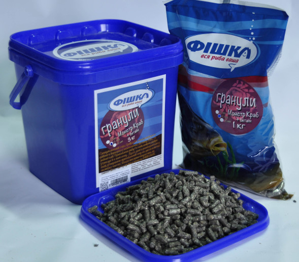 Пеллетс Фишка Монстр Краб 6 мм 1 кг