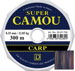Волосінь Dragon Super Camou Carp 300m 0.28mm 8.20kg