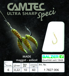 Крючок с поводком Balzer Camtec Speci на опарыша (10 шт)