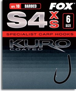 Крючки Fox S4 Kuro Hook Size 4 barbed