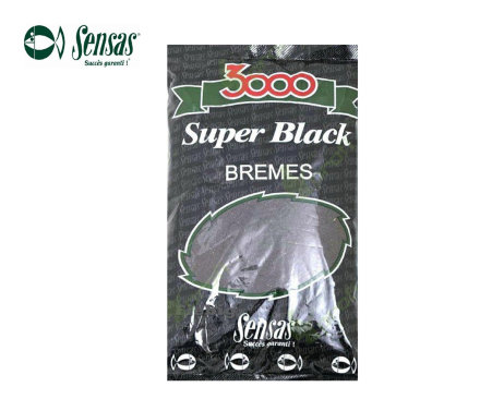 Прикормка Sensas 3000 Super Black Roach плотва черная 1кг