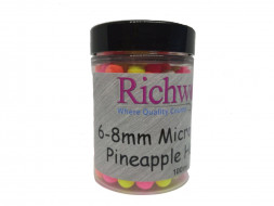 Бойлы метод фидер Richworth Micro Pop-Ups Pineapple Hawaiian 6-8mm 100ml