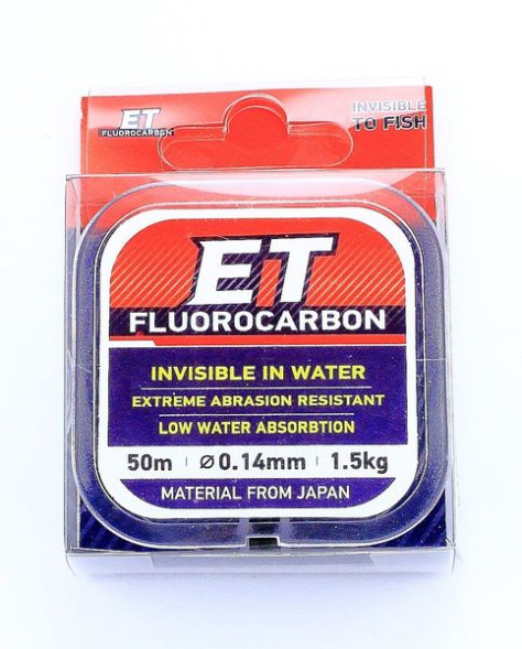 Флюорокарбон поводочный Fishing ROI ET 50м 0,12мм 1,1кг