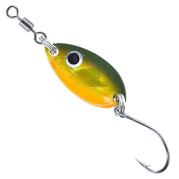 Блесна-колебалка Balzer Trout Attack spoon &quot;LEAF&quot; один.крючок 1.5гр. black-orange