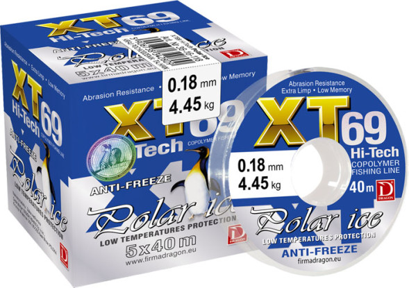 Волосінь Dragon XT69 Hi-Tech Polar Ice 40m