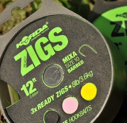 Готовая оснастка Korda Ready Zigs Mixa Size 10 244см