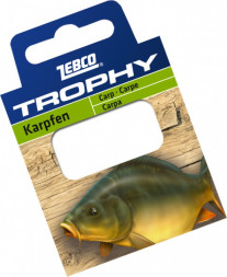Готовыe поводки Zebco №10 Trophy Hooks to Nylon Carp 0,22mm 70см (10шт)