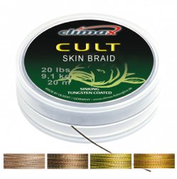 Поводковый материал в оплетке Climax Cult Skin Braid 30lb 14.5kg 20 m silt