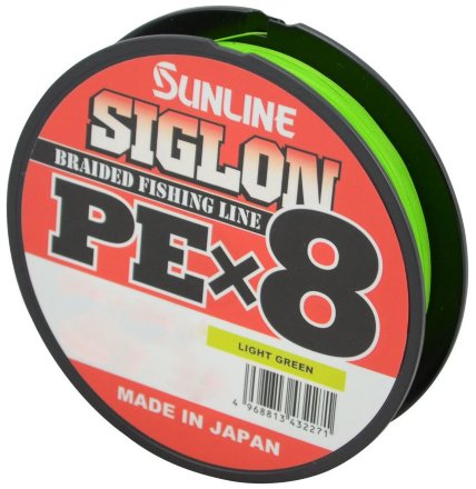 Шнур Sunline Siglon PE х8 150m (салат.) #0.4/0.108mm 6lb/2.9kg