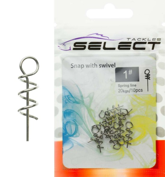 Штопор для силикона Select Spring Line size 3, 10 шт.