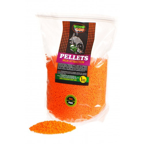 Пеллетс Technocarp Flavored Carp Pellets Plum 3mm 1kg