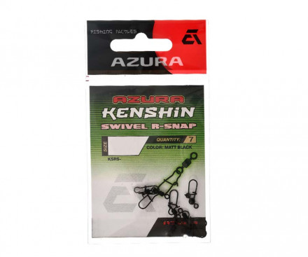 Застежка с вертлюгом Azura Kenshin Swivel R-Snap #10 7шт 14 кг