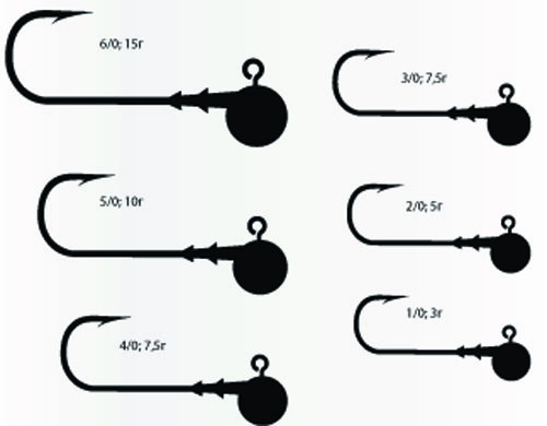 Джиг головка Bratfishing Jig X-F 22 gr 6/0