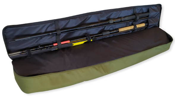 Чехол с фиксаторами для удилищ LeRoy (олива) 130