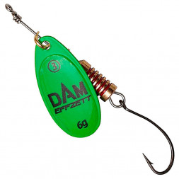 Блесна-вертушка Dam Effzett Natural With Single Hook 6гр (green)