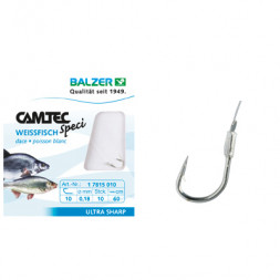 Крючок с поводком Balzer Camtec Speci Hooks Плотва №10 (10 шт)