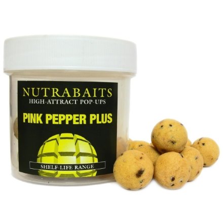 Бойлы Nutrabaits POP-UP Pink Pepper Plus Hookbaits 15мм