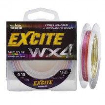 Шнур Fishing ROI Excite WX4 150м 0,16мм 5.9кг цвет-multicolor