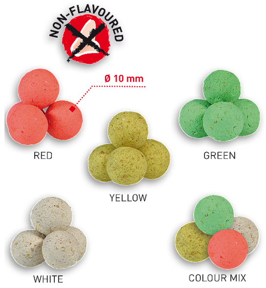 Плавающие бойлы Carp Zoom Fluo Pop Ups 10mm 100g Colour Mix