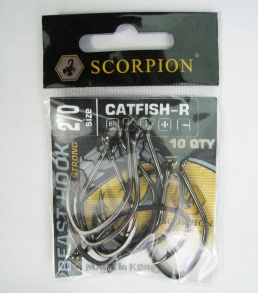 Крючки Bratfishing Scorpion Catfish-R # 2/0 BN (10 шт)