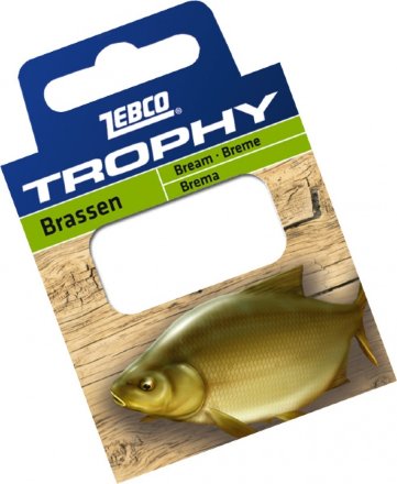 Готовиe повідці Zebco №14 Trophy Hooks to Nylon Bream 0,13mm 70см (10шт)
