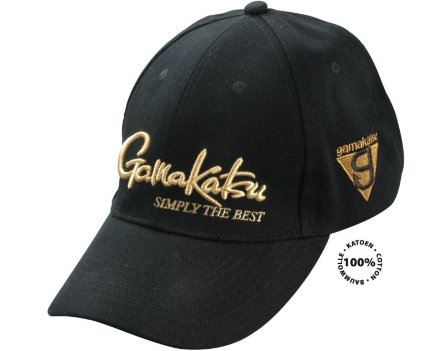 Кепка Gamakatsu Black/Gold