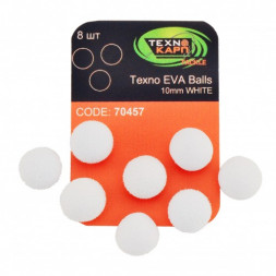 Искусственная насадка Texno Eva Balls 10 mm, white, 8 ps