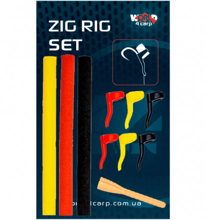 Набір для зіг-ріг W4C ZIG RIG SET (red/orange/black) 