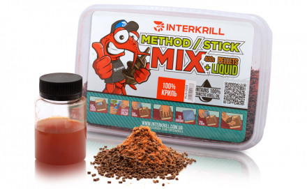 Пеллетс Interkrill Method Stick Mix 100% Криль 400г