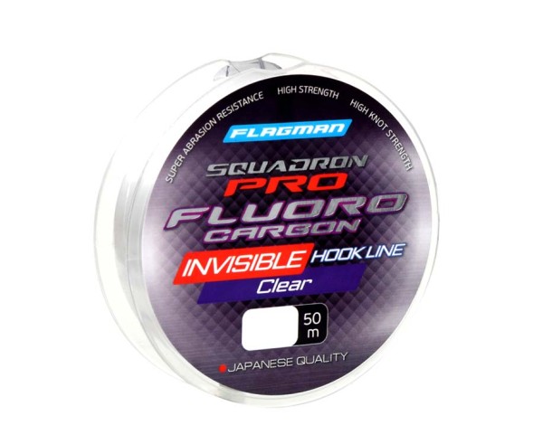 Флюорокарбон Flagman Squadron Pro Fluorocarbon Invisible Hook Line 50м
