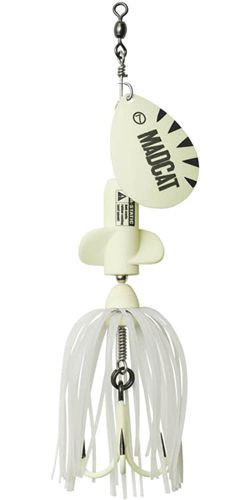 Блешня вертушка DAM MADCAT A-STATIC SCREAMING SPINNER 65g /GLOW-IN-THE-DARK