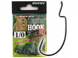 Офсетный крючок Decoy Worm 21 Digging Hook 1/0, 7шт