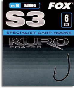 Крючки Fox S3 Kuro Hook Size 2 barbed