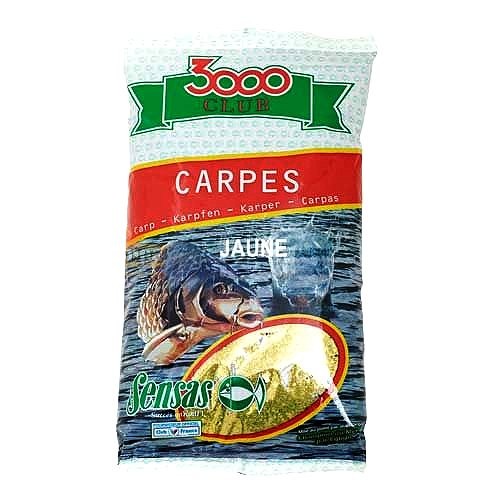 Прикормка Sensas 3000 CLUB Carp Black Карп черный 1кг