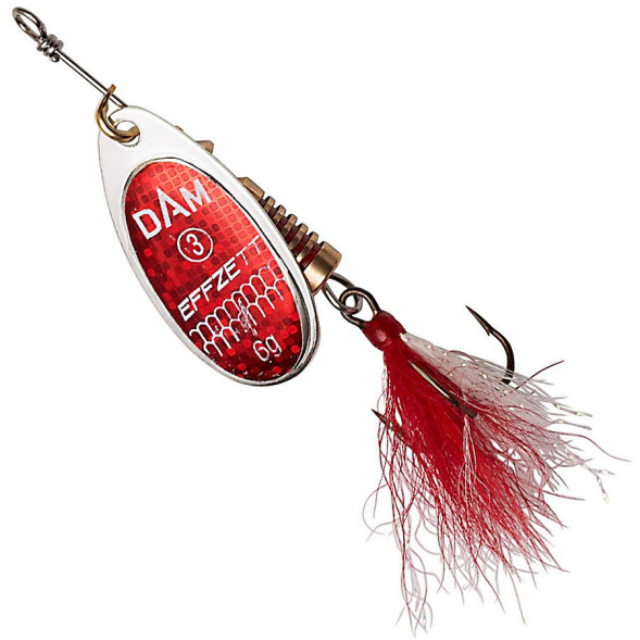 Блешня-вертушка DAM Effzett Standart з борідкою 12гр (reflex red)